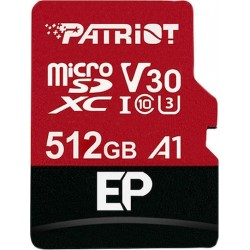 512Gb Memory Micro SD Card & Adapter Patriot EP 512GB Class 10 U3 V30 A1 UHS-I Μνήμη 512Gb Memory Micro SD Card & Adapter Patriot EP 512GB Class 10 U3 V30 A1 UHS-I Μνήμη