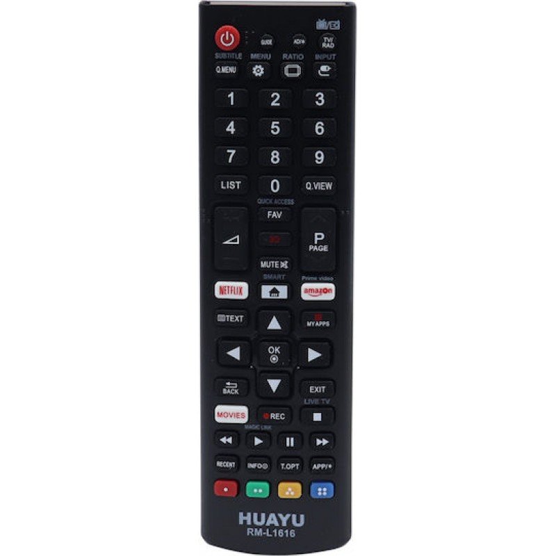 Τηλεχειριστήριο Συμβατό Τηλεόρασης LG Remote Control TV RM-L1616 Τηλεχειριστήριο Συμβατό Τηλεόρασης LG Remote Control TV RM-L1616