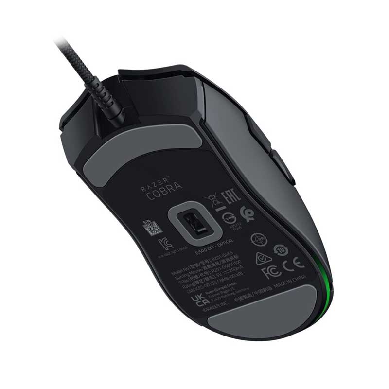 Razer COBRA Lightweight Gaming Mouse Black 56g RGB Underglow 8500 DPI Razer COBRA Lightweight Gaming Mouse Black 56g RGB Underglow 8500 DPI