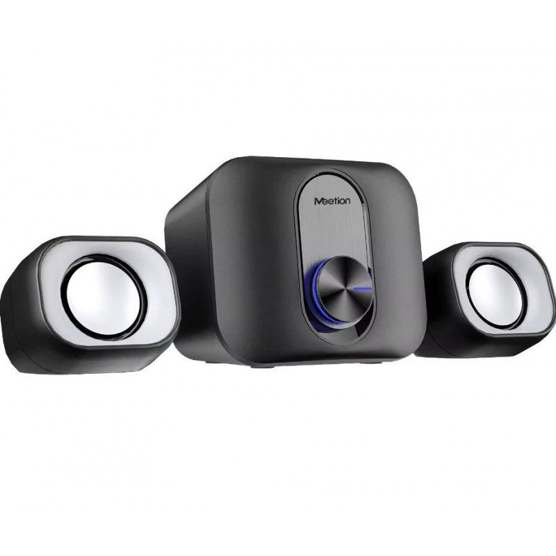 Ηχεία 2.1 15Watt Μαύρα Meetion SP2110 RGB Multimedia USB Bluetooth 5.0 Speaker Set Black