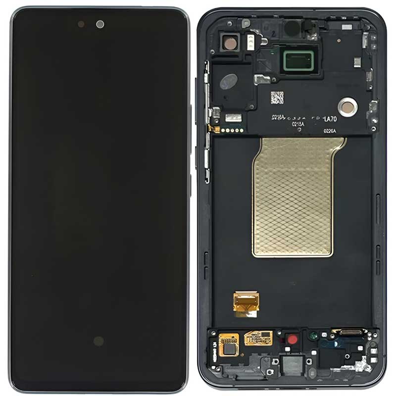 Γνήσια Οθόνη Samsung Galaxy A55 5G A556 Original LCD & Touch & Frame Black Navy GH82-34305A Service Pack