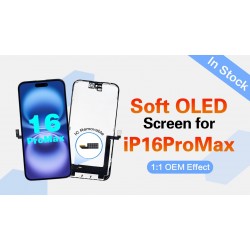 Οθόνη iPhone 16 Pro Max Soft Oled & Touchscreen Removable IC Black i16 Οθόνη iPhone 16 Pro Max Soft Oled & Touchscreen Removable IC Black i16