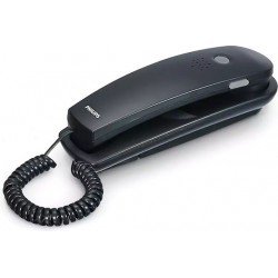 Philips TD2801 Wired Telephone Device Black Τηλεφωνική Συσκευή Ενσύρματη