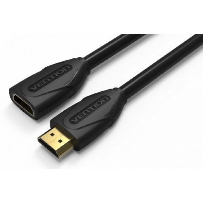 HDMI 2.0V Male To HDMI Female Extension Cable Gold 5m 3D 4K 60Hz Καλώδιο Ultra HD Vention VAA-B06-B500