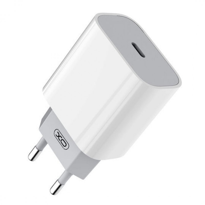 Φορτιστής Πρίζας Quick Power Charger PD+QC 20W USB-C Λευκός XO L77