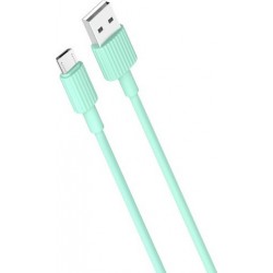 USB A 2.0 Cable Male To Micro USB ΅Green 1m XO NB156 USB A 2.0 Cable Male To Micro USB ΅Green 1m XO NB156