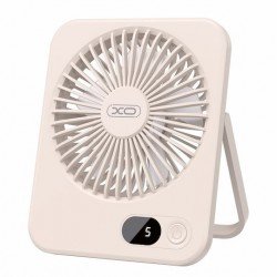 USB Portable Cooler Foldable Fan 5W Biege Ανεμιστήρας Φορητός XO-MF99