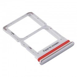Βάση Κάρτας Ασημί Xiaomi Mi Note 10 Lite Sim Tray Silver