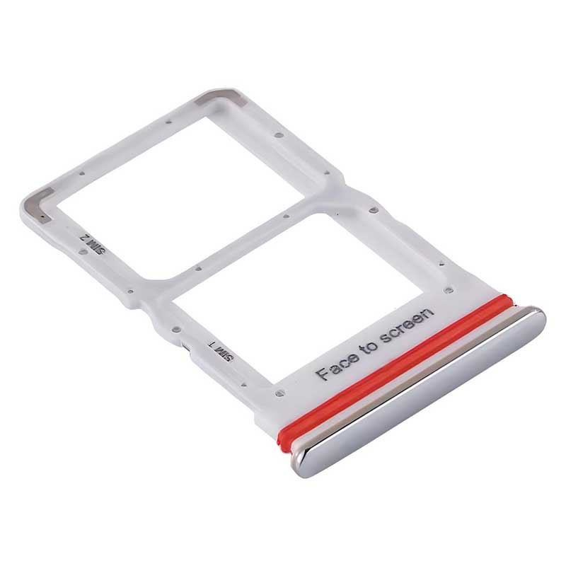 Βάση Κάρτας Ασημί Xiaomi Mi Note 10 Lite Sim Tray Silver