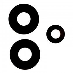 Γνήσιο Γυαλί Πίσω Κάμερας Xiaomi Redmi 12 Original Back Camera Lens Black