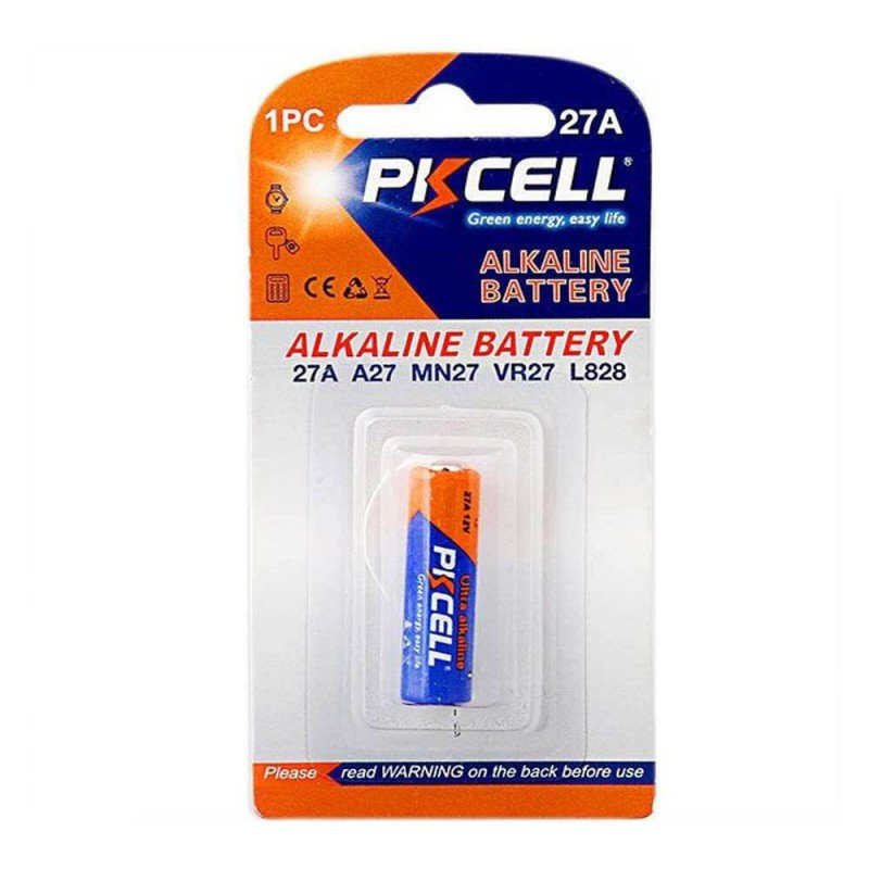 Αλκαλική Μπαταρία Pkcell Battery A27 6LR27 Super Alkaline 12V 27A