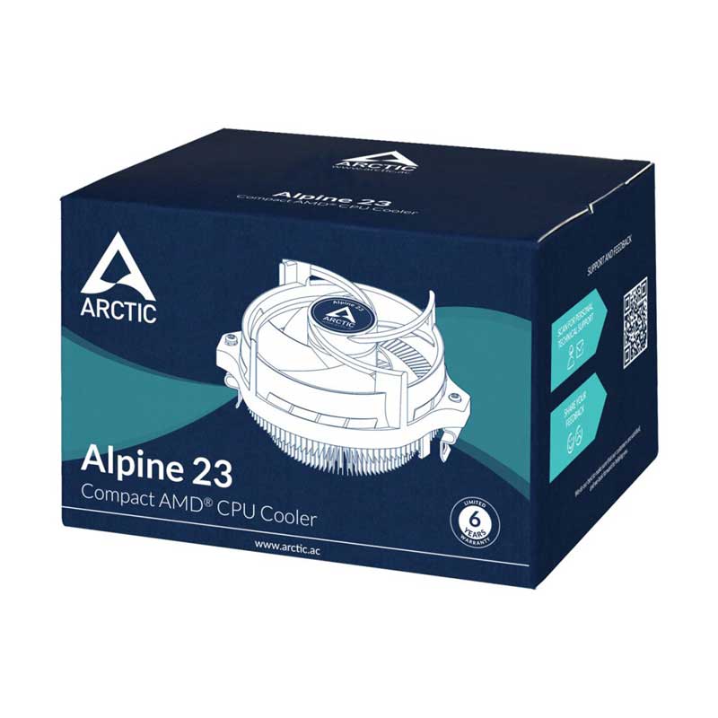 Ψύκτρα Επεξεργαστή 95W AMD CPU Cooler Socket AM4 Arctic Alpine 23