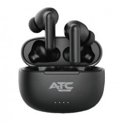 Wireless Stereo Earphones TWS Bluetooth V5.3 EDR Black Μαύρα Ακουστικά Ασύρματα ATC-26