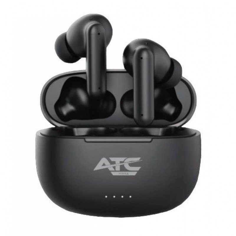 Wireless Stereo Earphones TWS Bluetooth V5.3 EDR Black Μαύρα Ακουστικά Ασύρματα ATC-26