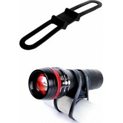 Ελαστικός Ιμάντας - Βάση Φακού Μηχανής - Ποδηλάτου Bike - Bicycle Silicone Holder Universal Black BIKE-0019