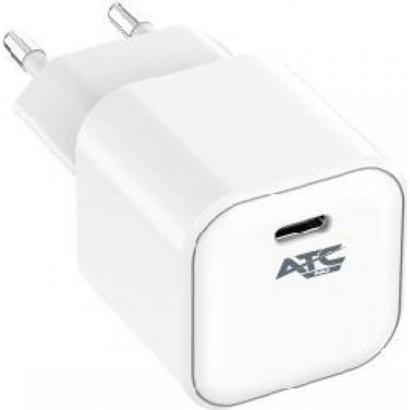 Φορτιστής Πρίζας Quick Power Charger Qualcomm PD+QC Type C 5V-12V 35W White ATC-CHF2