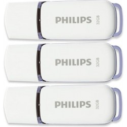 32GB USB 2.0 Stick Flash Drive White Philips Snow FM32FD70B/00 Στικάκι (3 Pack) 32GB USB 2.0 Stick Flash Drive White Philips Snow FM32FD70B/00 Στικάκι (3 Pack)