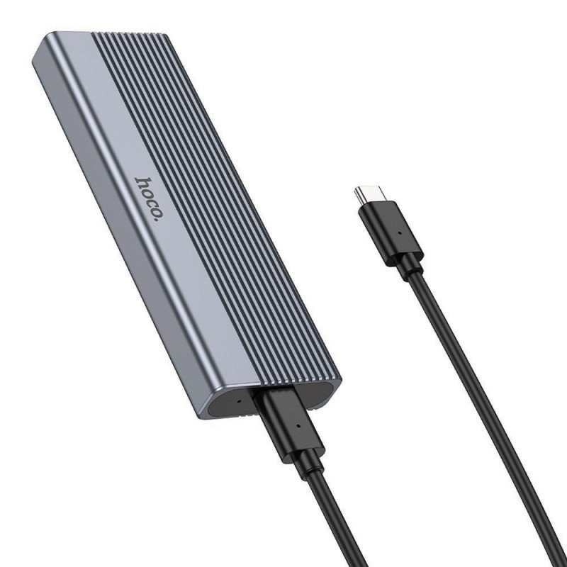 USB 3.1 Type C External Enclosure M.2 Sata SSD Black Hoco HB47