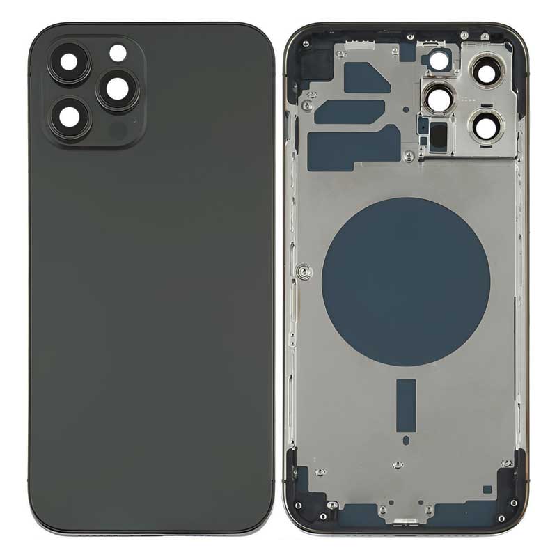 Καπάκι Μπαταρίας - Πλαίσιο Μαύρο iPhone 12 Pro Max Housing - Frame Black