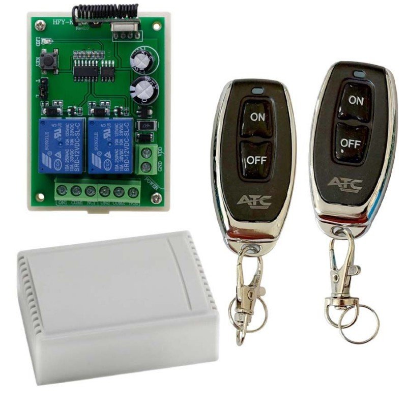 Kit 433Mhz 12V & 2 X Remote Control Garage Door KG12v Πλακέτα & 2 Χ Τηλεχειριστήρια Γκαραζόπορτας