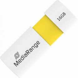 16GB USB 2.0 Stick Flash Drive White-Yellow MediaRange MR972 Στικάκι 16GB USB 2.0 Stick Flash Drive White-Yellow MediaRange MR972 Στικάκι