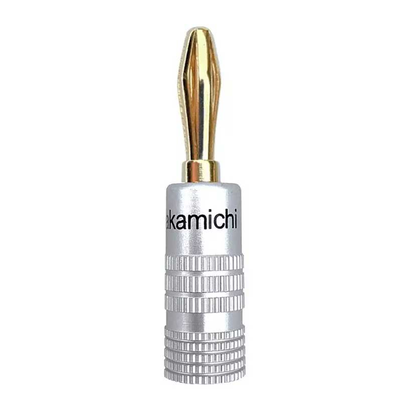 Nakamichi Banana Plug Επιχρυσωμένος Σύνδεσμος Καλωδίου Ηχείου Μαύρο