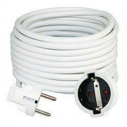 Power Cable Extension 3x1.5 Σούκο Προέκταση Καλωδίου Ρεύματος 10m λευκό Power Cable Extension 3x1.5 Σούκο Προέκταση Καλωδίου Ρεύματος 10m λευκό
