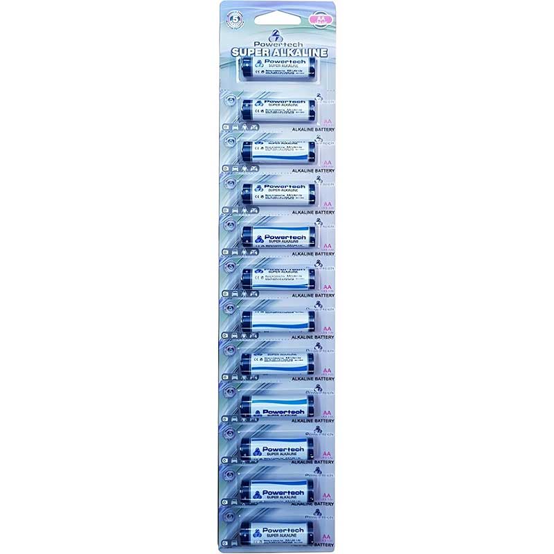 Μπαταρίες Αλκαλικές Powertech PT-590 Batteries Mignion AA Alkaline 12 Pack 1.5V LR6