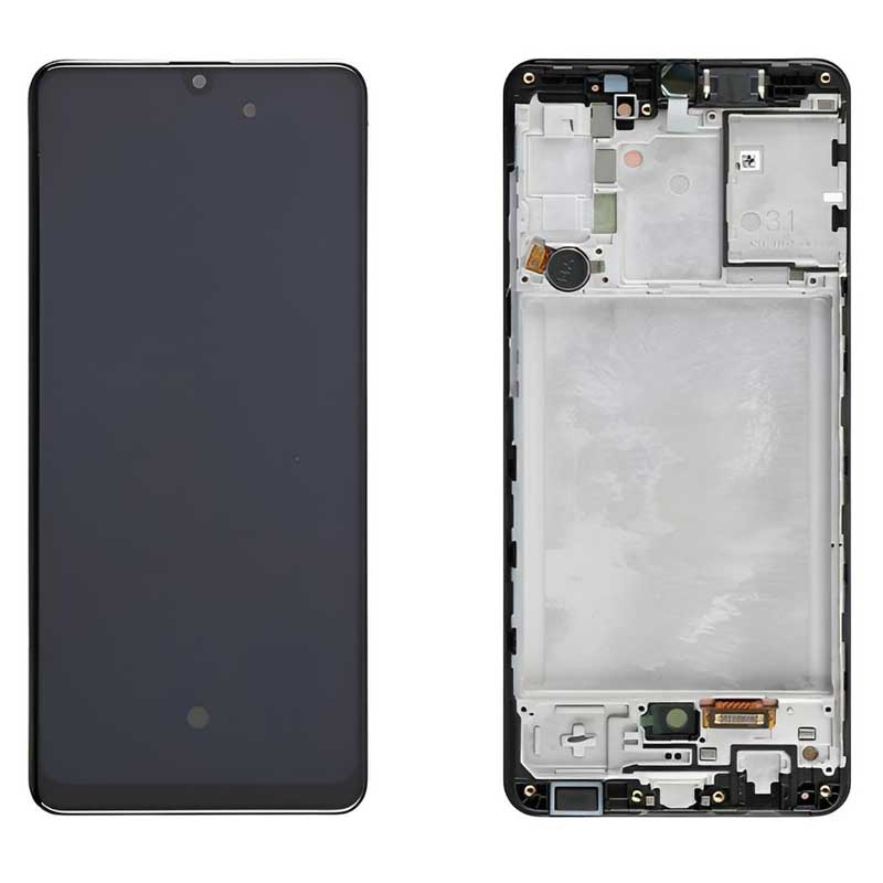 Οθόνη Samsung Galaxy A31 A315 GH82-24455A Original LCD & Touch & Frame FHD Black  Service Pack