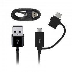 Samsung Καλώδιο Φόρτισης Micro USB To Type-C 1m Μαύρο EP-DG950DBE Samsung Καλώδιο Φόρτισης Micro USB To Type-C 1m Μαύρο EP-DG950DBE