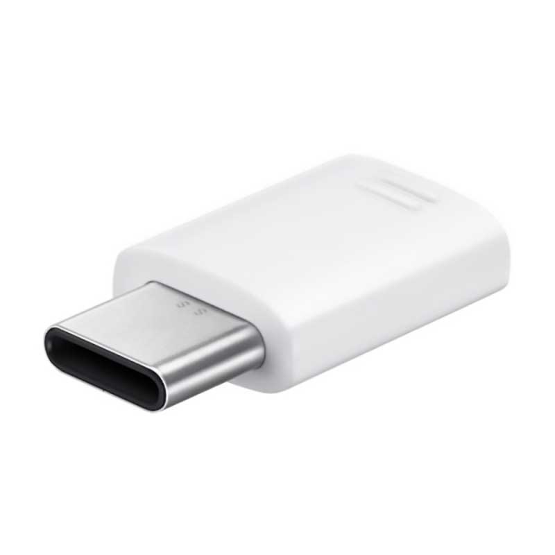 Samsung Γνήσιος Μετατροπέας USB Type-C Male To Micro USB Female Λευκό (EE-GN930BWEGWW)