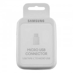 Samsung Γνήσιος Μετατροπέας USB Type-C Male To Micro USB Female Λευκό (EE-GN930BWEGWW)