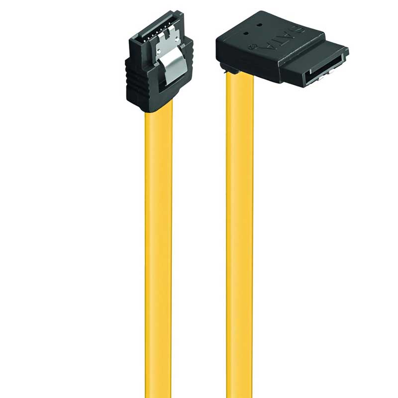 Καλώδιο Κίτρινο SATA III 7-Pin To 7-Pin Metal Clip 0.5m Yellow Cable CAB-W026