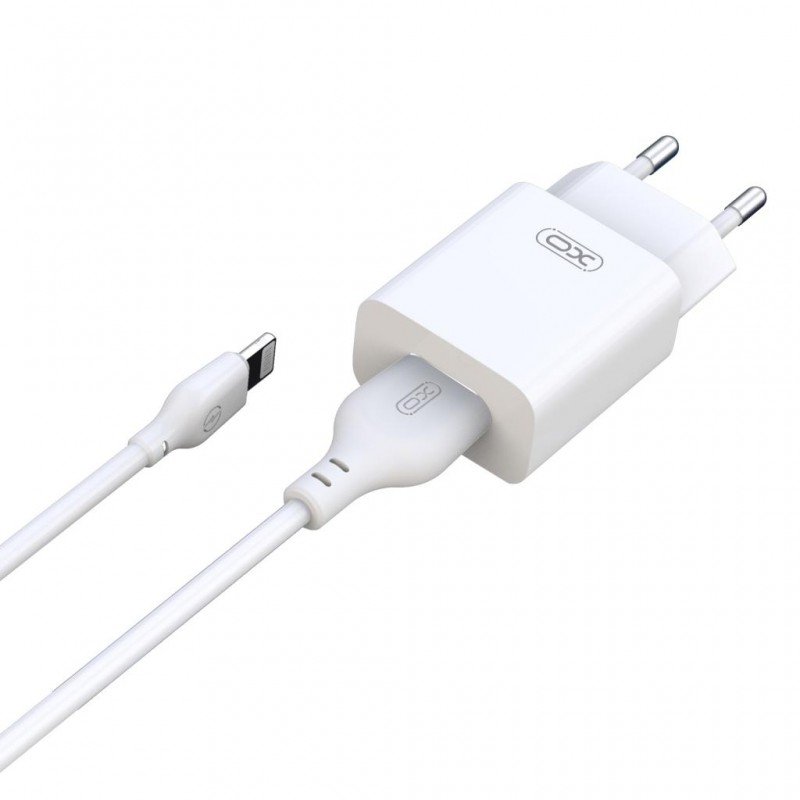 Φορτιστής Πρίζας Quick Power Charger USB A To Lightning 5V 2.4A White XO-L99