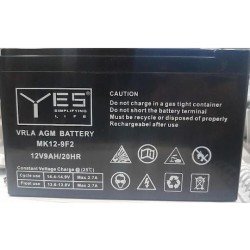YES Lead Battery Pack AGM UPS 12V 9Ah Μπαταρία Μολύβδου Επαναφορτιζόμενη YES Lead Battery Pack AGM UPS 12V 9Ah Μπαταρία Μολύβδου Επαναφορτιζόμενη