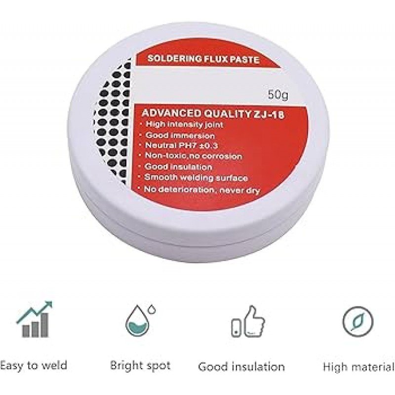 Flux Soldering Paste Creme 50gr Αλοιφή Κόλλησης Για Κολλητήρια ZJ-18 Flux Soldering Paste Creme 50gr Αλοιφή Κόλλησης Για Κολλητήρια ZJ-18