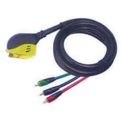 Scart Cable Gold 1.5m To RGB Καλώδιο Εικόνας Επίχρυσο