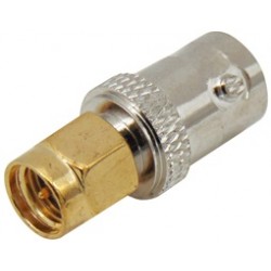 Αντάπτορας Μούφα Adaptor Gold SMA Male To BNC Female  JT1248