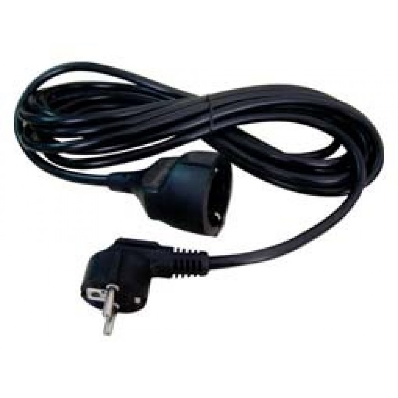 Power Cable Cord Extension 3X1.5 16A Black Μπαλαντέζα 2m Προέκταση Μαύρη Z1-01