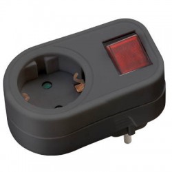 SAS 100-15-117 ΜΟΝΟΜΠΡΙΖΟ ΑΣΦΑΛΕΙΑΣ ΣΟΥΚΟ ΜΑΥΡΟ ΜΕ ΟΝ/OFF 1 ΘΕΣΗΣ 