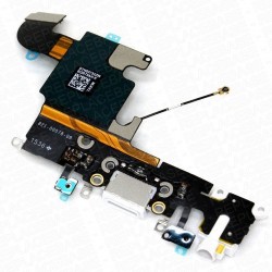 Καλωδιοταινία Φόρτισης & Υποδοχή Ακουστικού iPhone 6S Charging Port & Audio Jack White i6S Καλωδιοταινία Φόρτισης & Υποδοχή Ακουστικού iPhone 6S Charging Port & Audio Jack White i6S