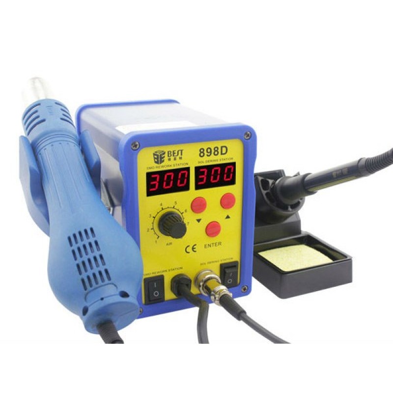 BEST BST-898D SOLDERING SET 700W ΣΤΑΘΜΟΣ ΚΟΛΛΗΤΗΡΙ ΜΕ ΒΑΣΗ & ΑΕΡΑ