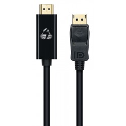 Display Port 1.2 20pin Male Gold To HDMI 1.4 Male 1.5m 4K 1080p 30Hz Cable Black H183 Display Port 1.2 20pin Male Gold To HDMI 1.4 Male 1.5m 4K 1080p 30Hz Cable Black H183
