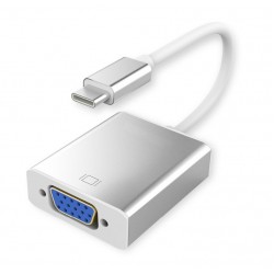 POWERTECH CAB-UC008 USB 3.1 TYPE C MALE TO VGA FEMALE CONVERTER 0.20m SILVER-WHITE ΜΕΤΑΤΡΟΠΕΑΣ CABUC008 Ftt14-023 POWERTECH CAB-UC008 USB 3.1 TYPE C MALE TO VGA FEMALE CONVERTER 0.20m SILVER-WHITE ΜΕΤΑΤΡΟΠΕΑΣ CABUC008 Ftt14-023