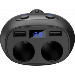 XO CC41 4 IN 1 Car Lighter Socket Fast Charger Dual USB 12-24V & 2 X USB 5V 3.1A XO CC41 4 IN 1 Car Lighter Socket Fast Charger Dual USB 12-24V & 2 X USB 5V 3.1A