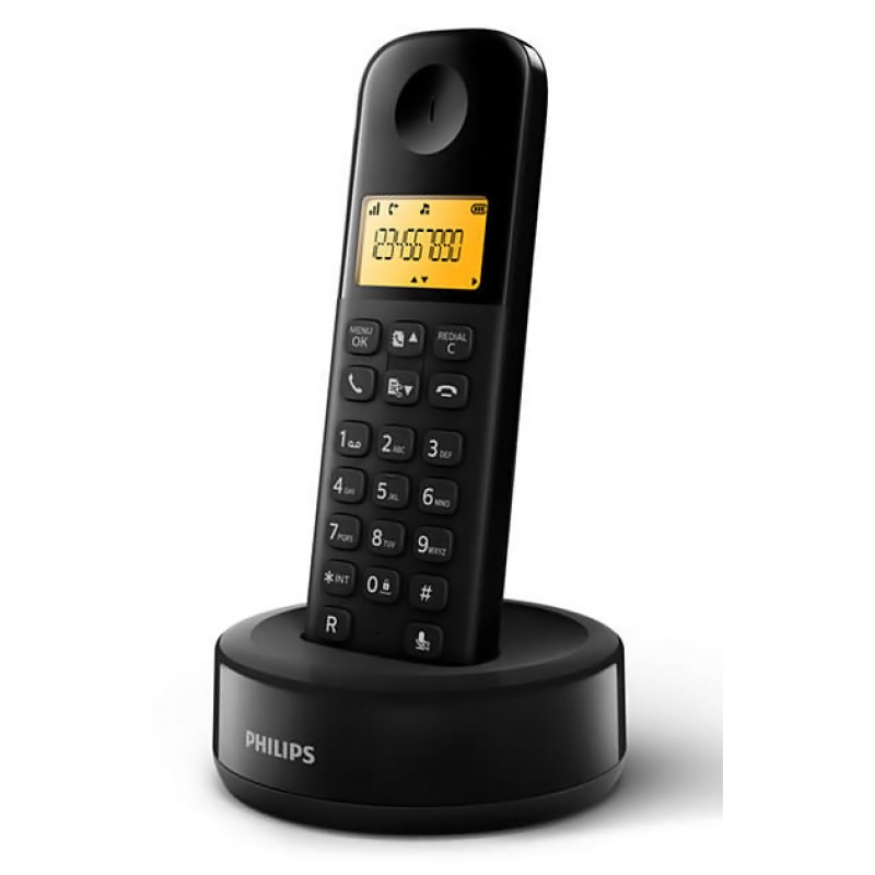 Philips D1601B Wireless Telephone Device Black Τηλεφωνική Συσκευή Ασύρματη Philips D1601B Wireless Telephone Device Black Τηλεφωνική Συσκευή Ασύρματη