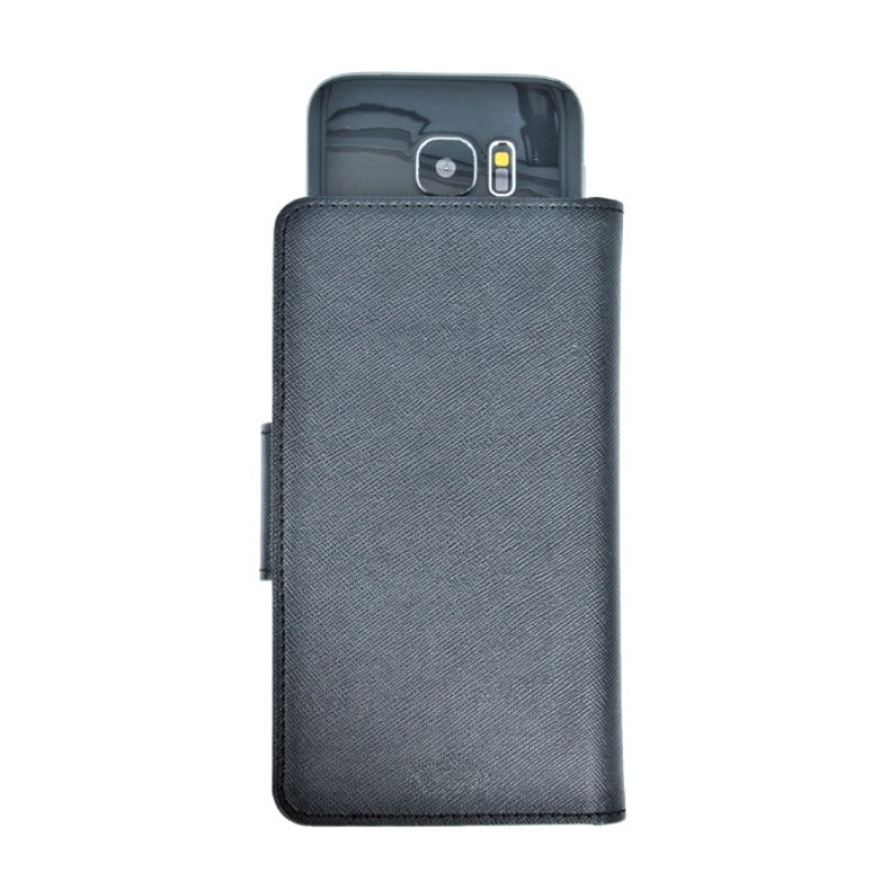 UNIVERSAL FANCY CLOTH CASE 4.7-5.5 BLACK ΘΗΚΗ ΥΦΑΣΜΑΤΙΝΗ ΜΑΥΡΗ GSM026958