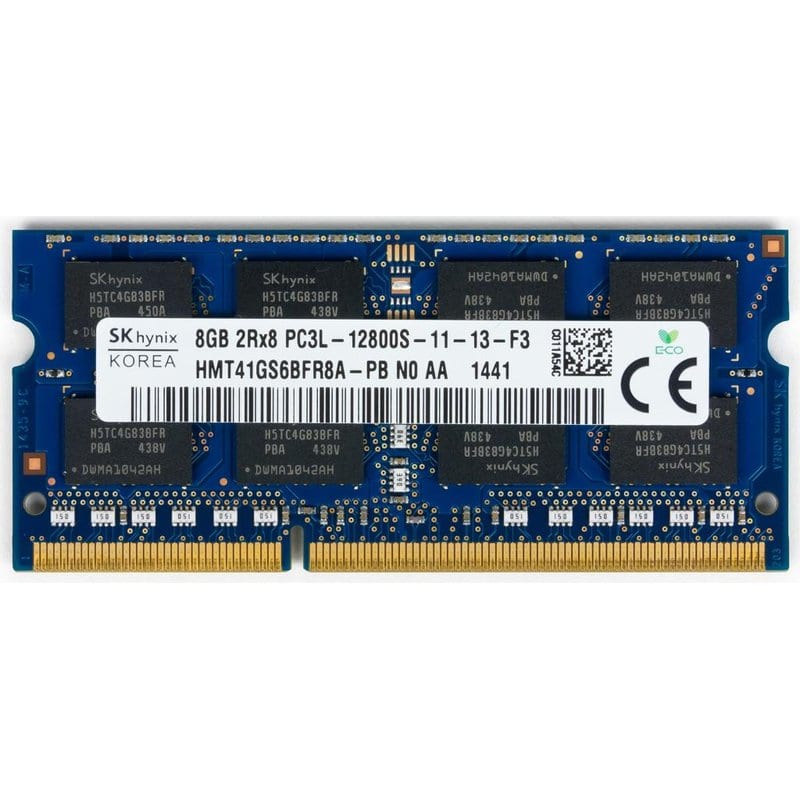 8Gb Memory Ram Sodim DDR3L 1600Mhz Hynix HMT41GS6BFR8A Μνήμη Φορητού Refurbished
