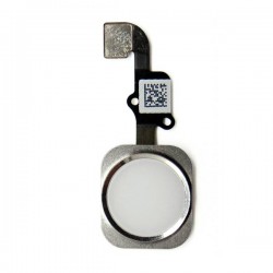 Καλωδιοταινία Κεντρικού Κουμπιού Λευκό-Ασημί iPhone 6S - iPhone 6s Plus Flex Home Button White-Silver i6S Plus