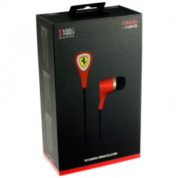 EARPHONES RED LOGIC 3 FERRARI S100i SCUDERIA OFFICIAL COLLECTION EARPHONES RED LOGIC 3 FERRARI S100i SCUDERIA OFFICIAL COLLECTION